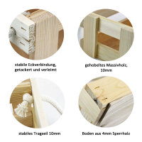 Frauenhandtasche aus Holz Natur - Bierträger Flaschenträger Getränketräger Geschenk