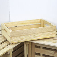 Holzkiste S Natur zur Aufbewahrung Dekoration 40x25x9,6...