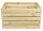 Holzkiste XL Natur zur Aufbewahrung Dekoration 59,5x39,5x34 cm - Stiege Steige Obstkiste Präsentkorb Geschenk
