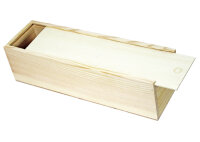 Weinkiste Schiebedeckel 1 Flasche 36x11,5x11,5cm - Holzkiste Weinbox Weinverpackung Kiste Deckel