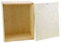 Weinkiste Schiebedeckel 6 Flaschen 36x28x20,5cm - Holzkiste Weinbox Weinverpackung Kiste Deckel