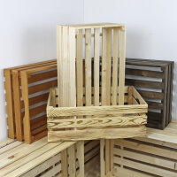 Holzkiste L zur Aufbewahrung Dekoration 59,5x39,5x20,5 cm...