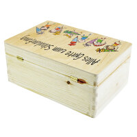 Geschenkbox zum Schulanfang/Einschulung Geschenkverpackung kleine Truhe Buntstifte