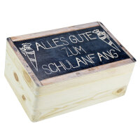 Geschenkbox zum Schulanfang/Einschulung Geschenkverpackung kleine Truhe Kids