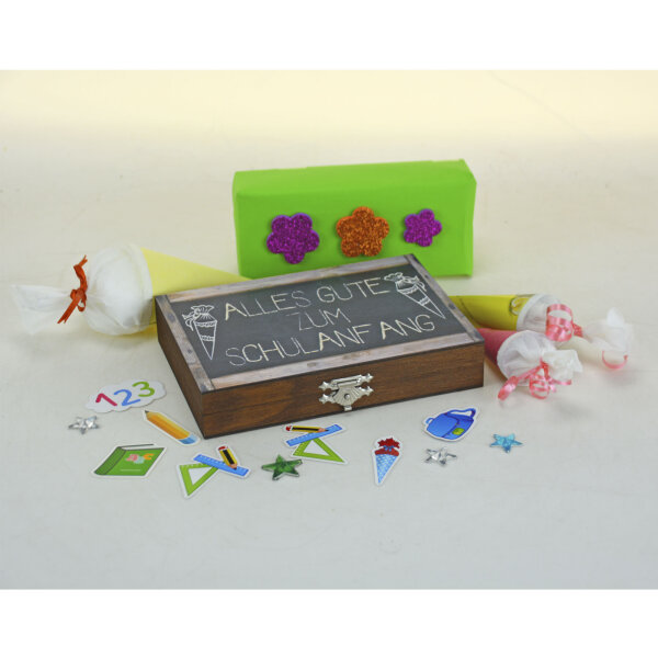 Geschenkbox zur Einschulung/Schulanfang Geldgeschenk Tafel