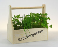 Kräutergarten - Box mit Tragegriff - Küchendeko