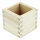 Kleine Holzbox ohne Deckel 63x63x4mm Kästchen Stiftebox Blumenkasten