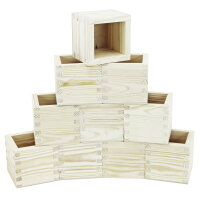 Kleine Holzbox ohne Deckel 63x63x4mm Kästchen...