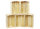 Holzkiste 5er Set 5er Set Natur ohne Aufdruck - Stiege Steige Geschenkverpackung Präsentkorb