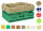 Holzkiste mit Aufdruck Frohe Ostern Hase mit Schlitten - Osterkiste Geschenkverpackung Präsentkorb