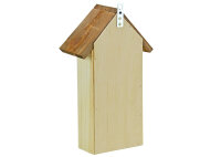 Kleines Insektenhotel aus Holz zum Aufhängen (mit Pappröhrchen & Schilf)