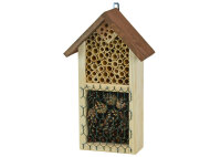 Kleines Insektenhotel aus Holz zum Aufhängen (mit...